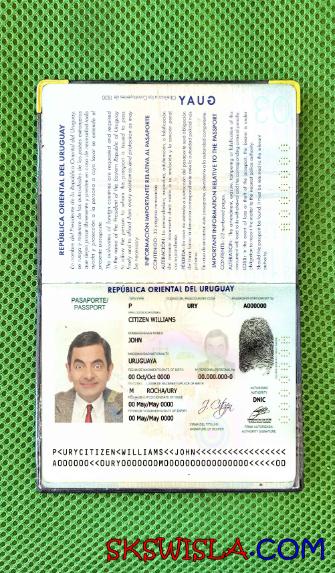 Urugwaj zdjęcie do paszportu pliki PSD, skan i fotografowany obraz